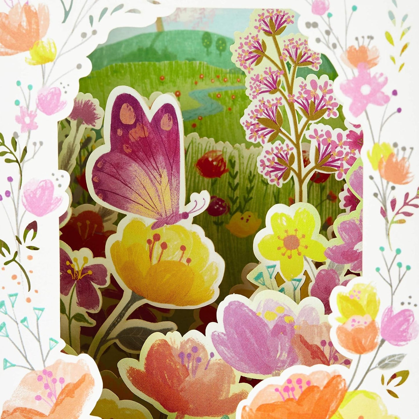 Hallmark Paper Wonder Paper Craft Birthday Card (Happy Surprises)