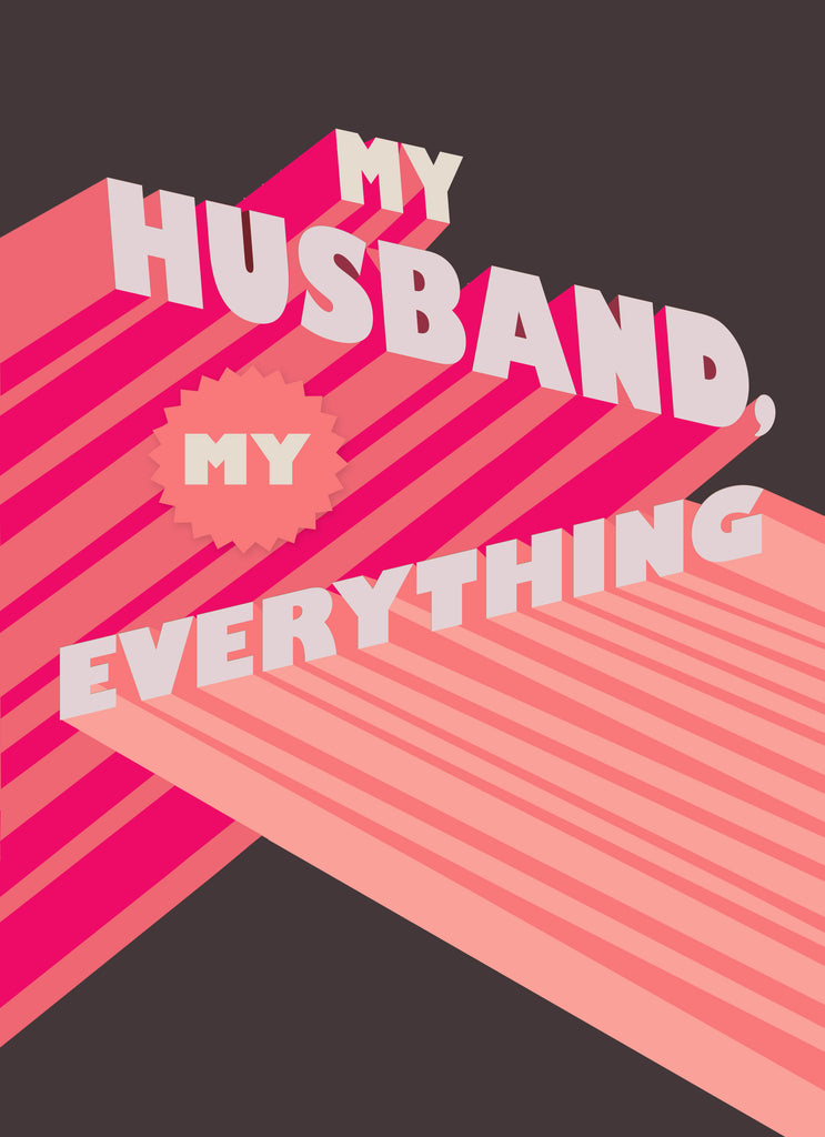 Husband Contemporary 3d Effect Text