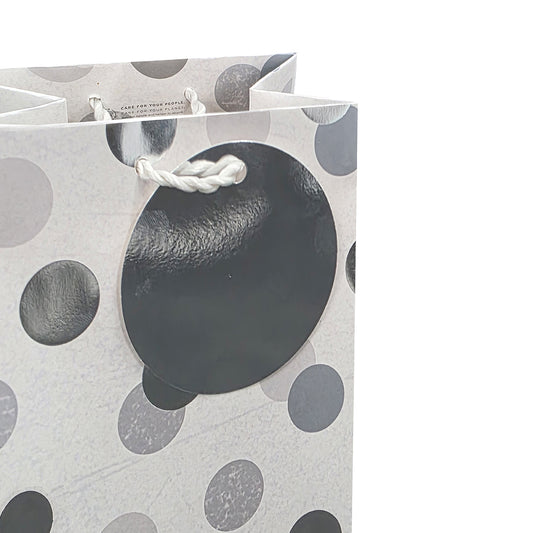 Hallmark Bottle Bag - Silver Spots