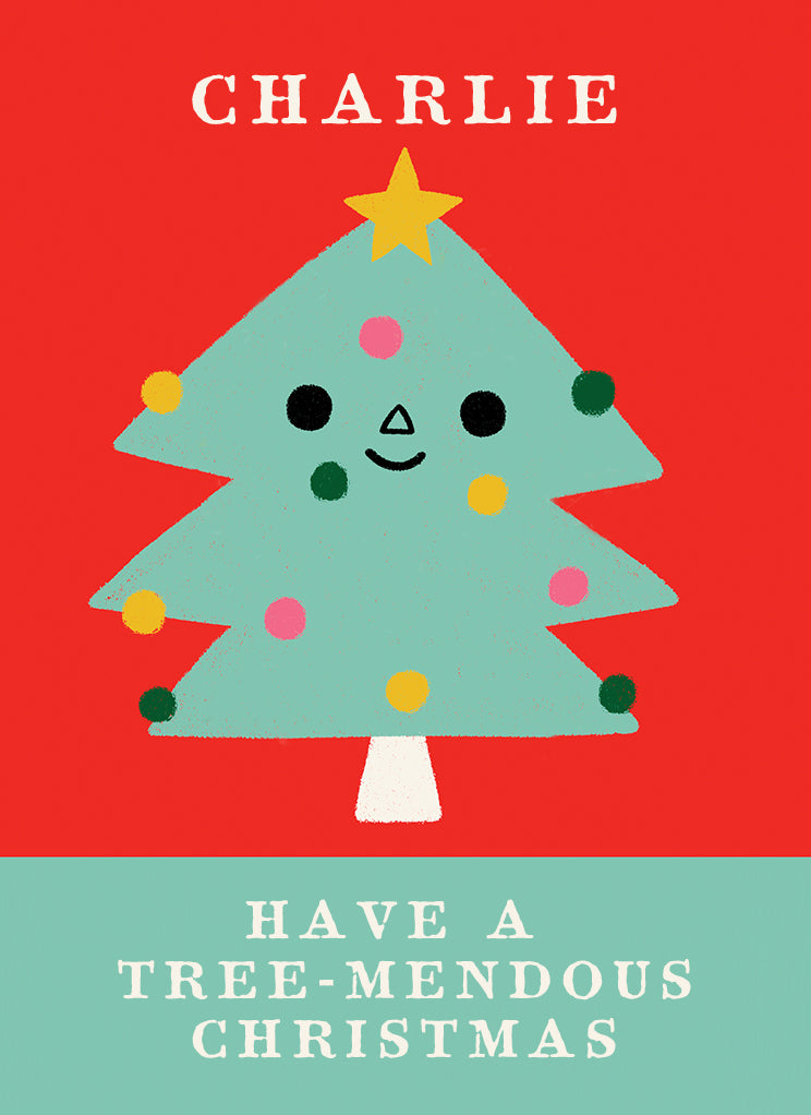 Personalised Christmas Card Cute Christmas Tree Hallmark Australia