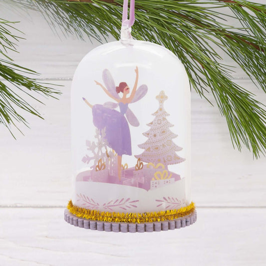 Signature Fairy Cloche, Glass and Paper - Hallmark Christmas Ornament