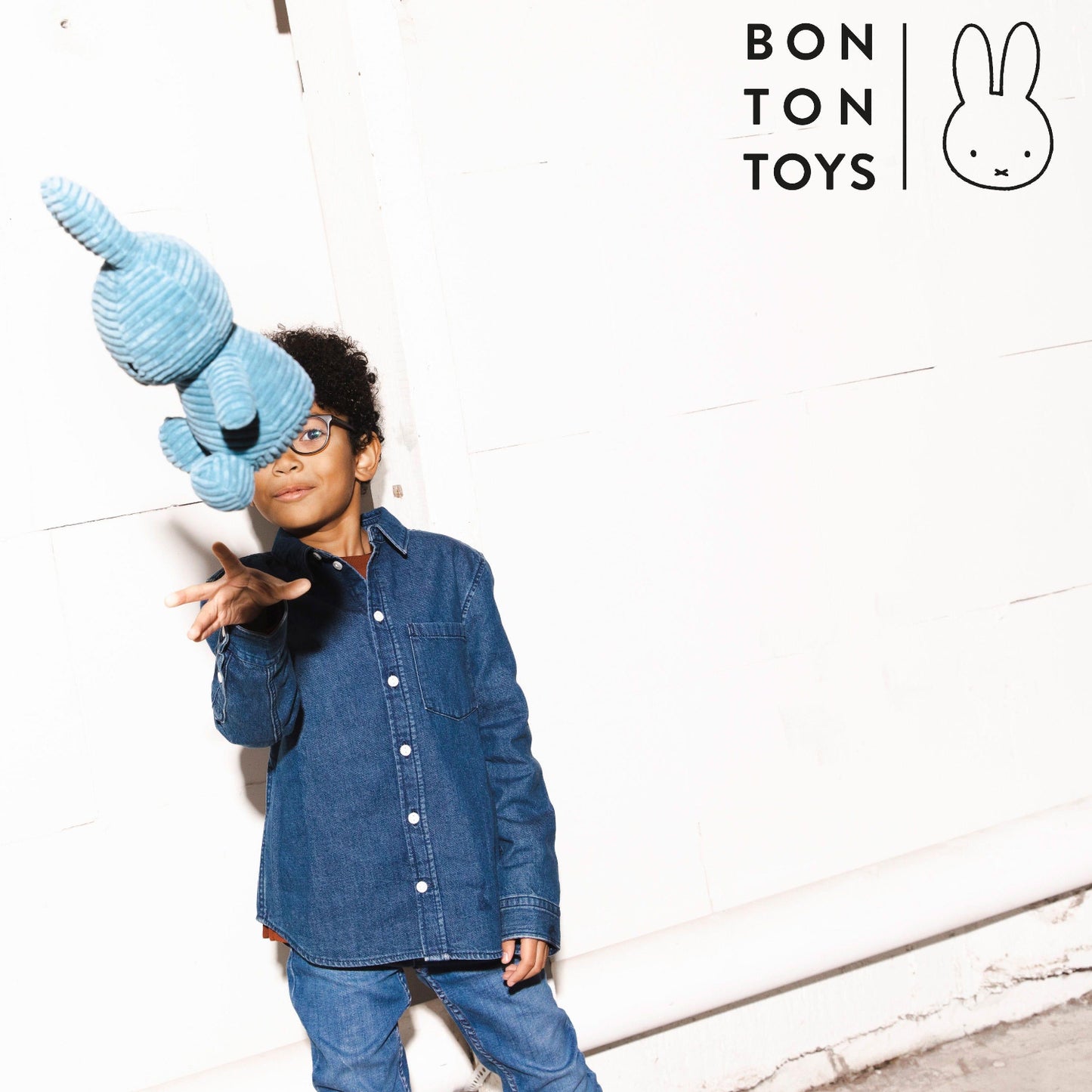 Miffy ECO Corduroy Aviator Blue - 23 cm - 9"