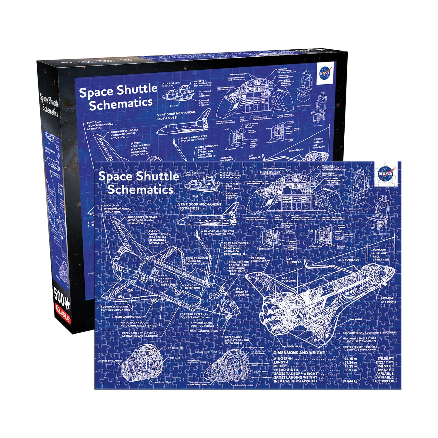 NASA- Shuttle Schematic 500pc Puzzle