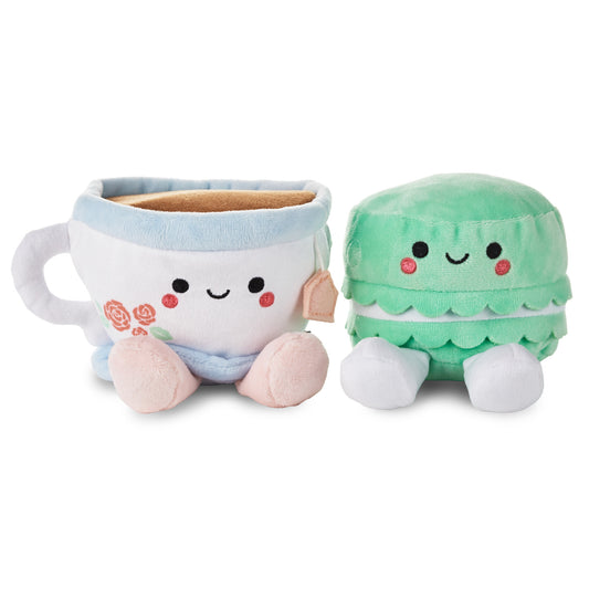 Better Together Teacup and Macaron Cookie Magnetic Plush Pair, 3.5"