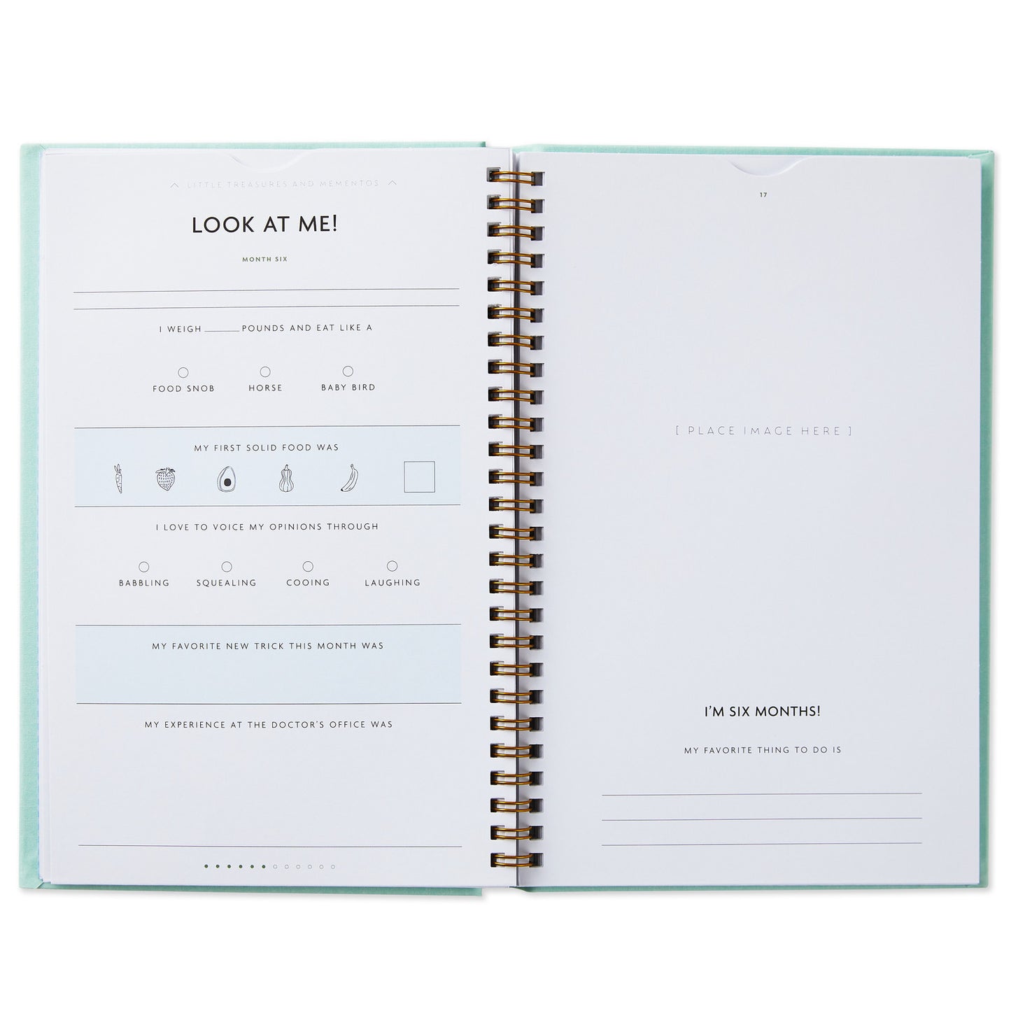 My First Year Baby Book - Blue