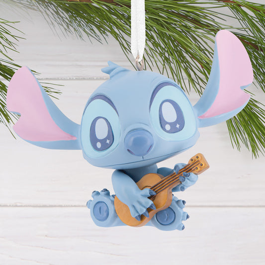 Disney Stitch With Guitar - Hallmark Christmas Ornament