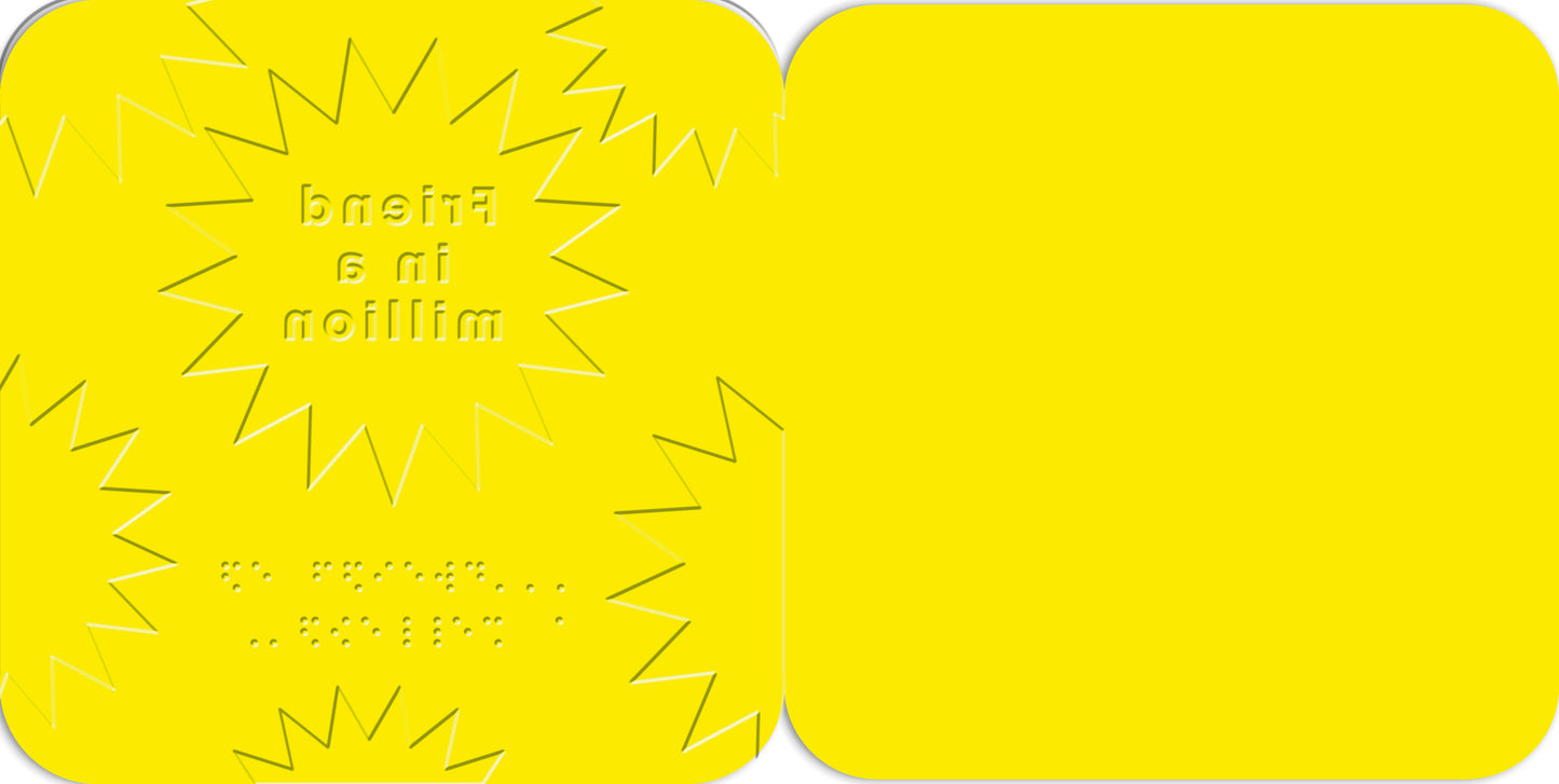 Hallmark x Guide Dogs Braille Greeting Card - Friend In A Million