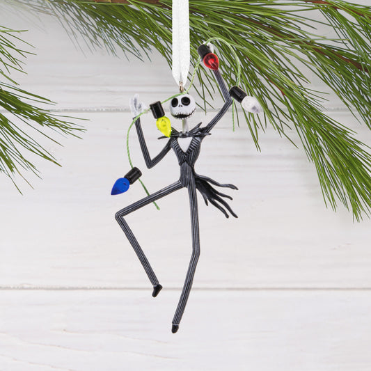 Disney Tim Burton's The Nightmare Before Christmas Jack Skellington With Lights - Hallmark Christmas Ornament