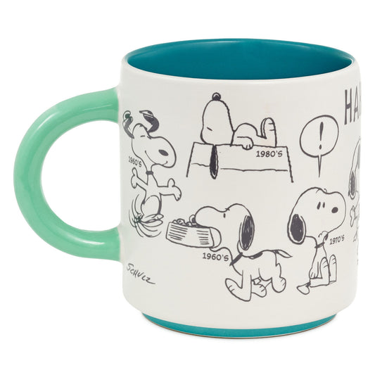 Peanuts® 75th Anniversary Snoopy Through the Decades Mug, 17.5 oz.