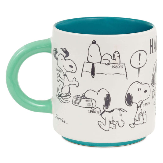 Peanuts® 75th Anniversary Snoopy Through the Decades Mug, 17.5 oz.