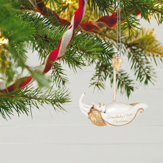Grandbaby's First Christmas Pea in a Pod Porcelain — Hallmark Keepsake Christmas Ornament