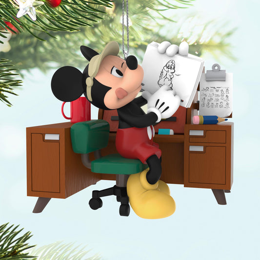 Disney Mickey Mouse, From Sketch to Screen — 2025 Hallmark Keepsake Christmas Ornament
