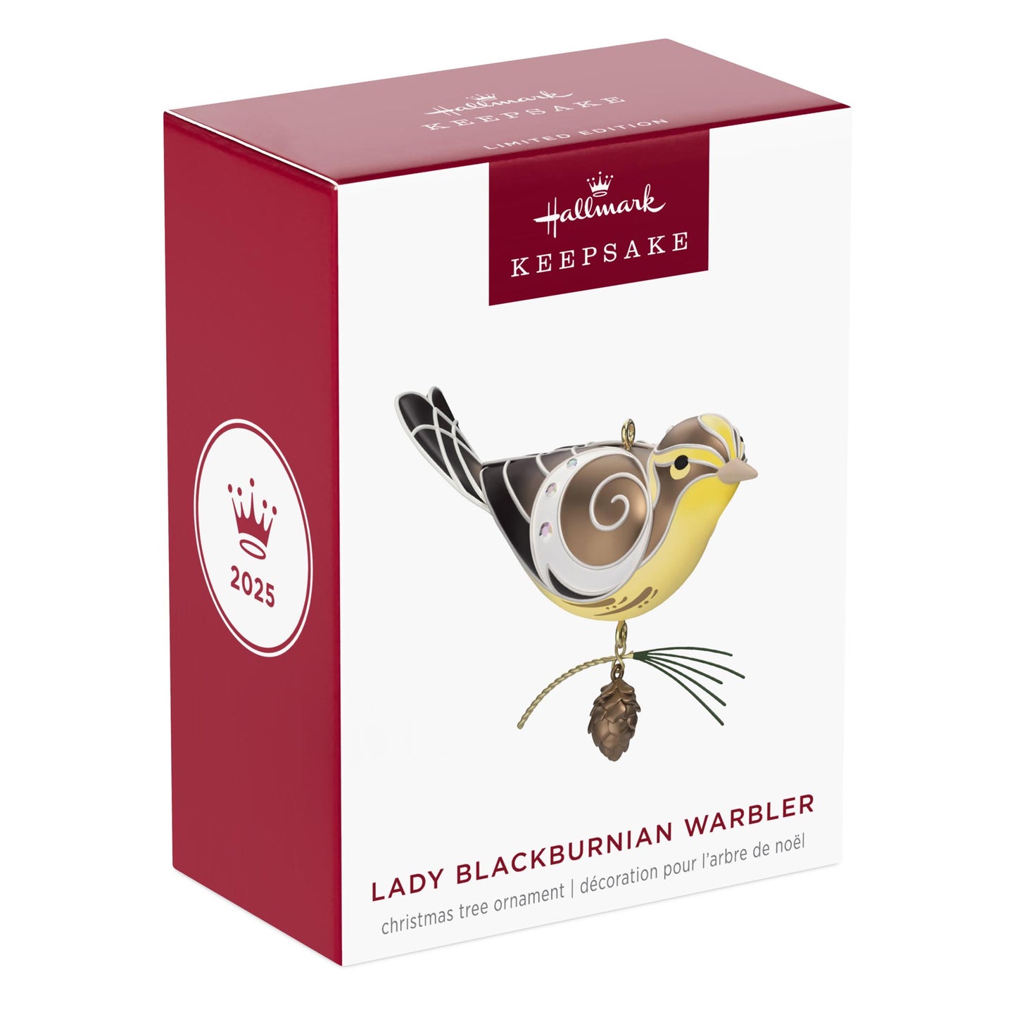 Lady Blackburnian Warbler — 2025 Hallmark Keepsake Christmas Ornament