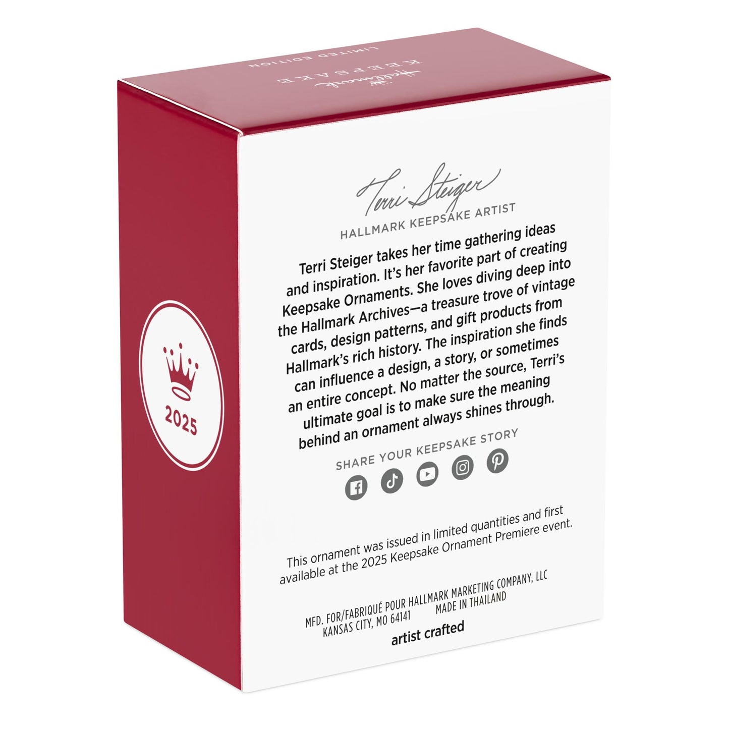 Cute As A Button — 2025 Hallmark Keepsake Christmas Ornament