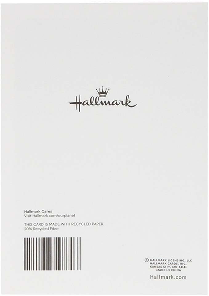 Hallmark Congratulations Greeting Card for New Baby Girl (Pink Elephant)