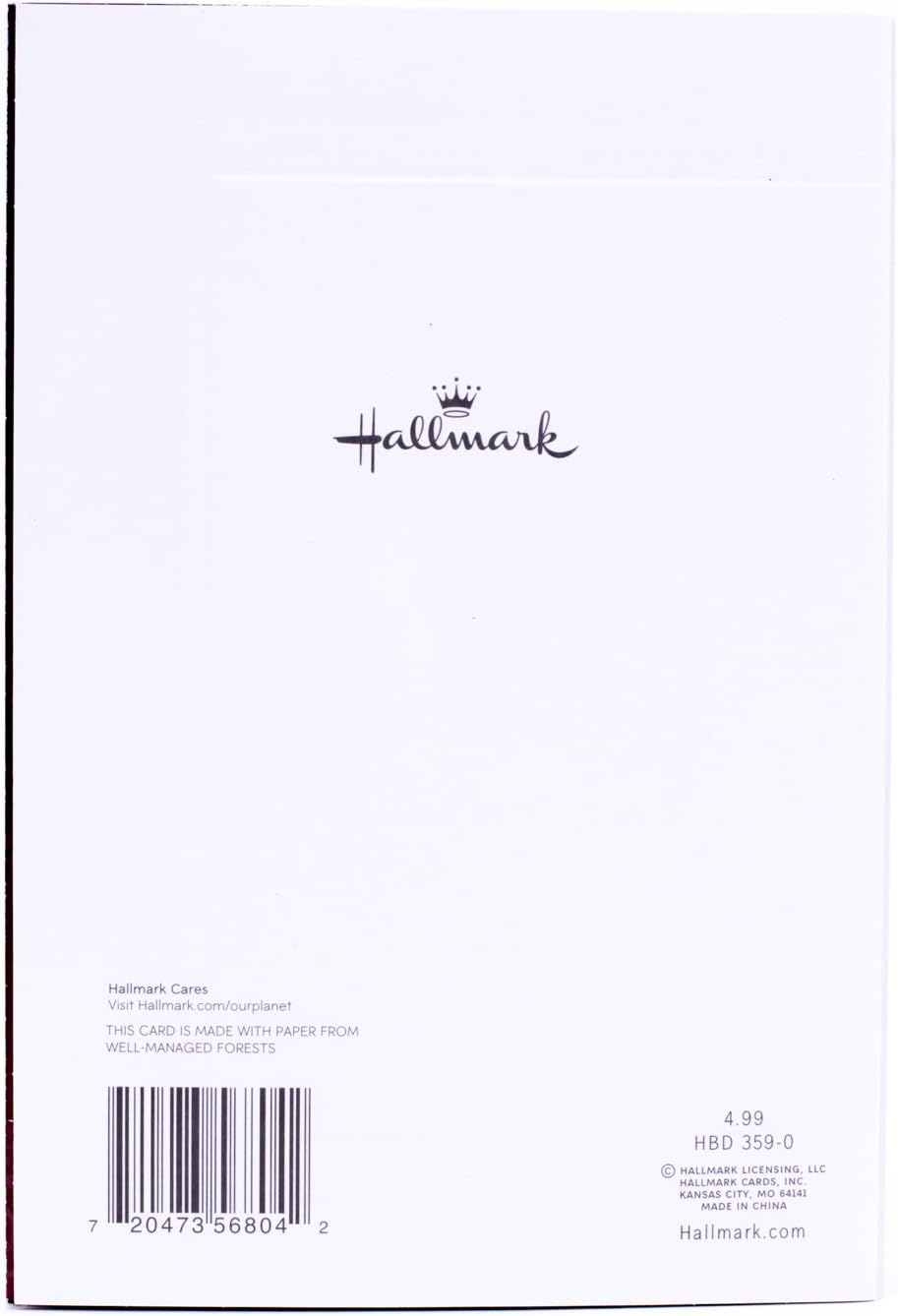 Hallmark 70th Birthday Greeting Card (Scrollwork Pattern)