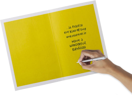 Hallmark Birthday Greeting Card for Him (Extra Attention)