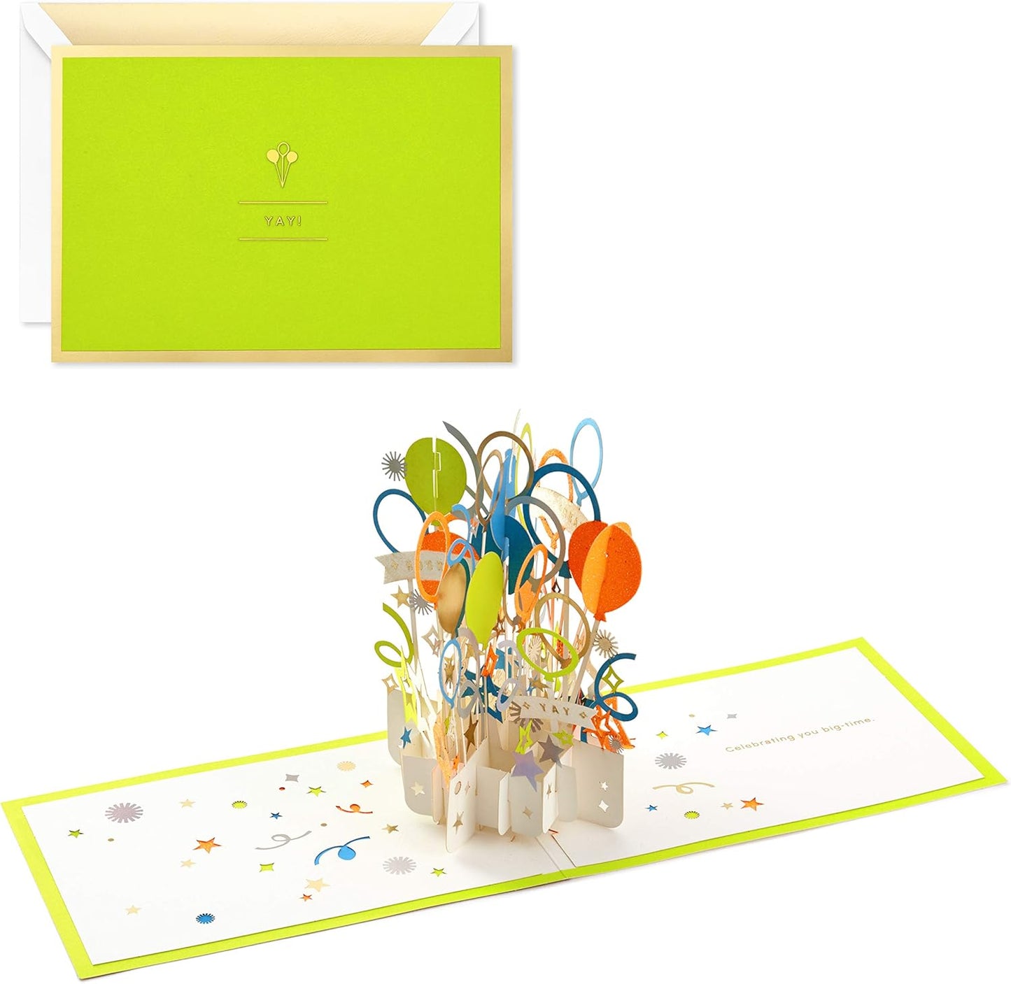 Hallmark Signature Paper Wonder Pop Up Congratulations or Birthday Card (Celebrate)