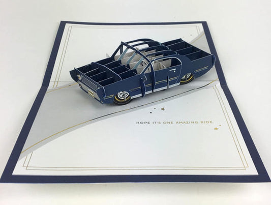 Hallmark Signature Paper Wonder Pop Up Birthday Card (Classic Car, Amazing Ride)