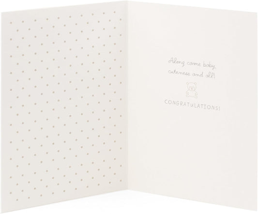 Hallmark Signature Congratulations Greeting Card for New Baby (Stroller)