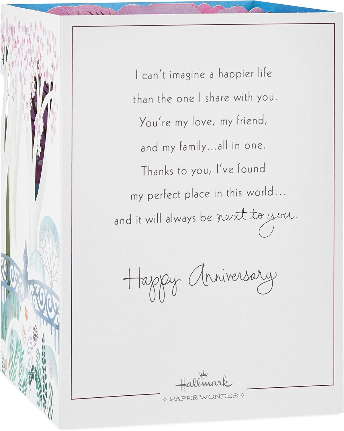 Hallmark Paper Wonder Displayable Pop Up Anniversary Card (Paris)