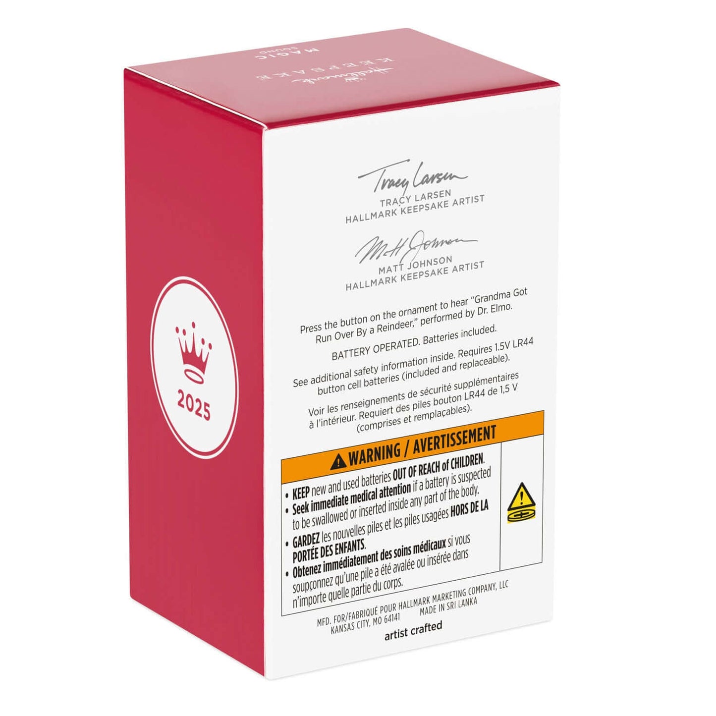 Grandma Got Run Over By a Reindeer Musical Ornament — 2025 Hallmark Keepsake Christmas Ornament