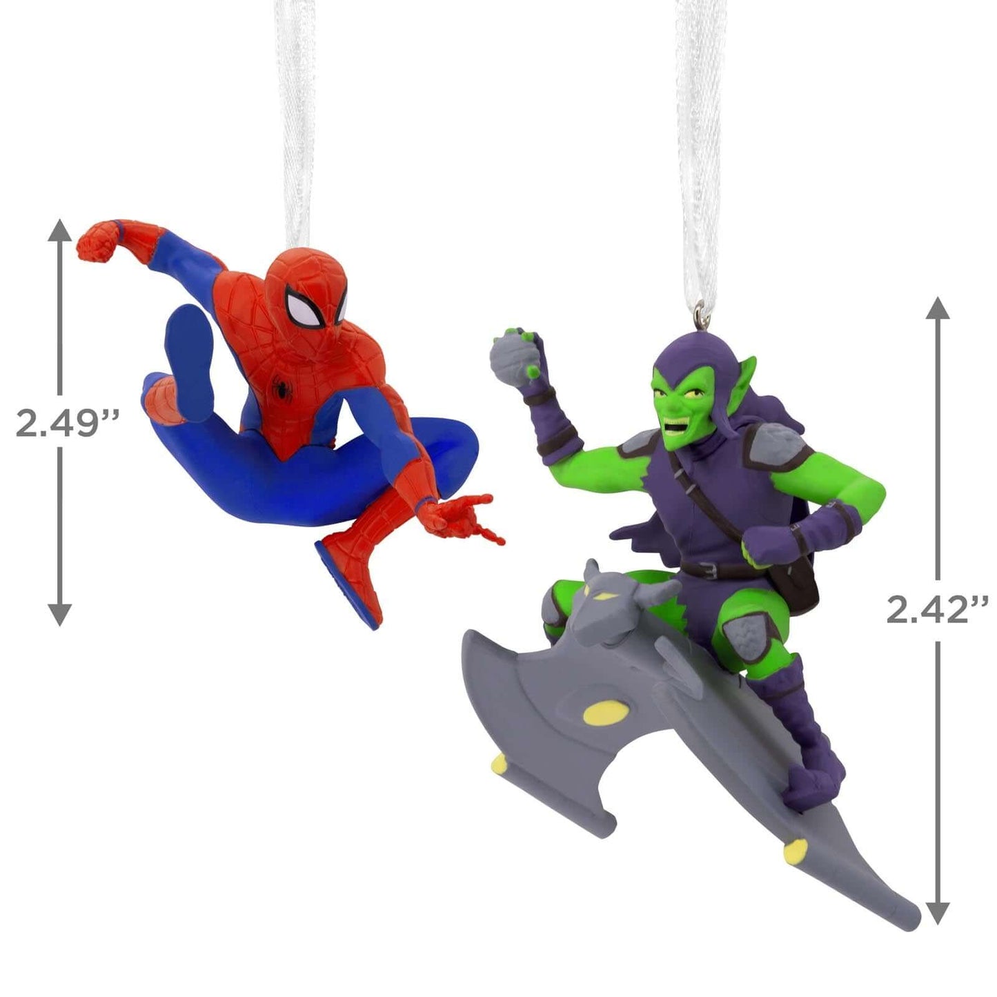 Marvel Spider-Man and Green Goblin, Set of 2 - Hallmark Christmas Ornament