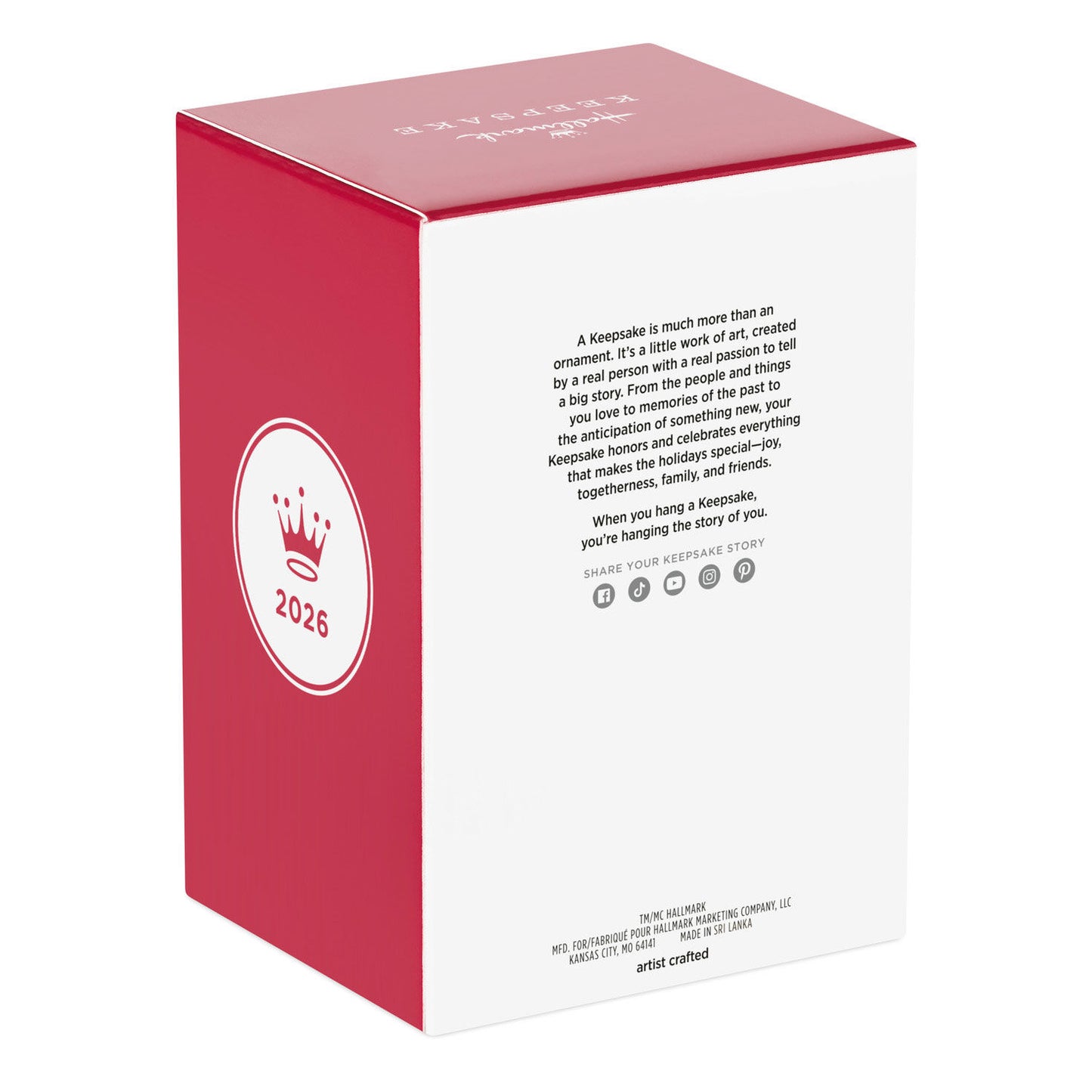Star Trek™: Lower Decks U.S.S. Cerritos — 2026 Hallmark Keepsake Christmas Ornament packaging view, featuring 2026 logo and branded information.