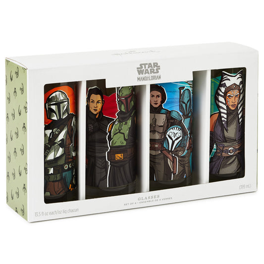 Star Wars™: The Mandalorian™ Drinking Glasses, Set of 4