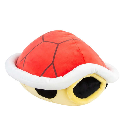 Nintendo Super Mario Red Shell Mega Mocchi Mocchi plush, soft red shell design, angled view showcasing huggable texture.