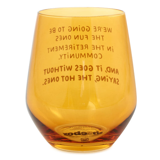 The Hot Ones Funny Stemless Wine Glass, 15.5 oz.