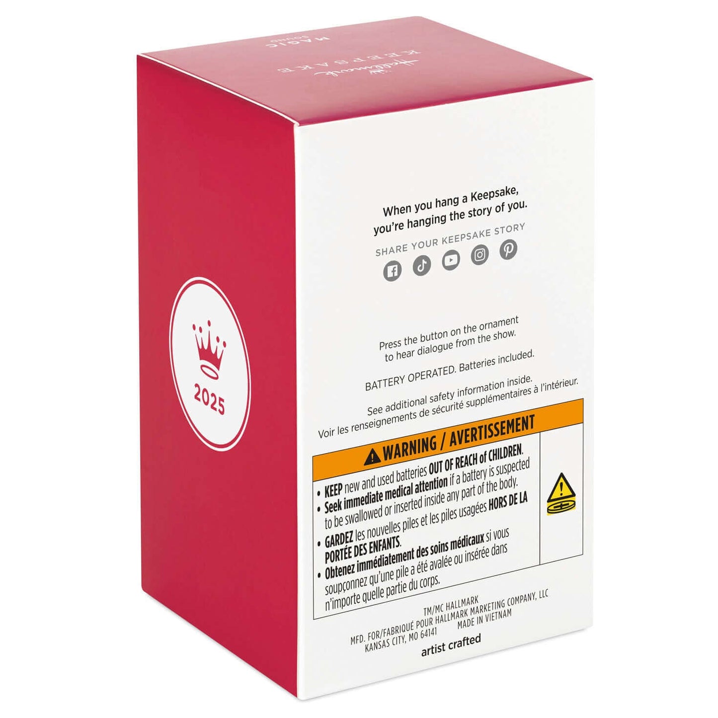 The Office, Dwight's Stapler with Sound — 2025 Hallmark Keepsake Christmas Ornament