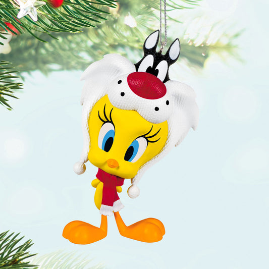 Looney Tunes™ Tweety™ Puddy Tat Hat — Hallmark Keepsake Christmas Ornament