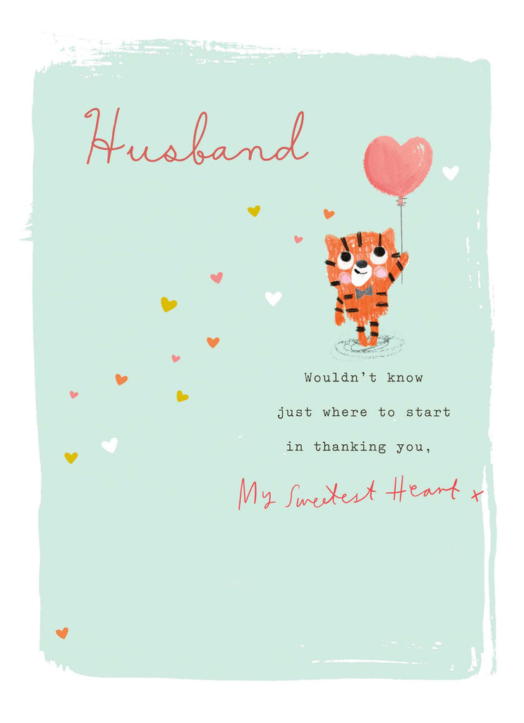 Husband Cute Cat Love Heart Balloon