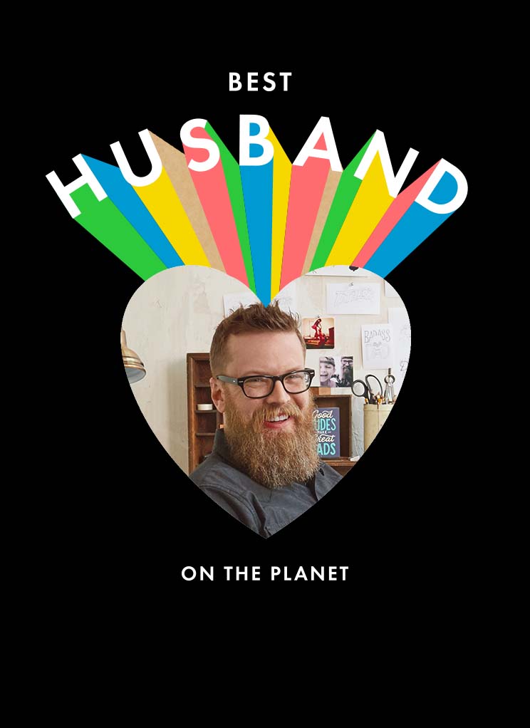Husband Heart Rainbow