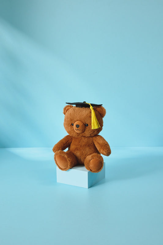 Brown Bear in Grad Cap Plush, 8.5"