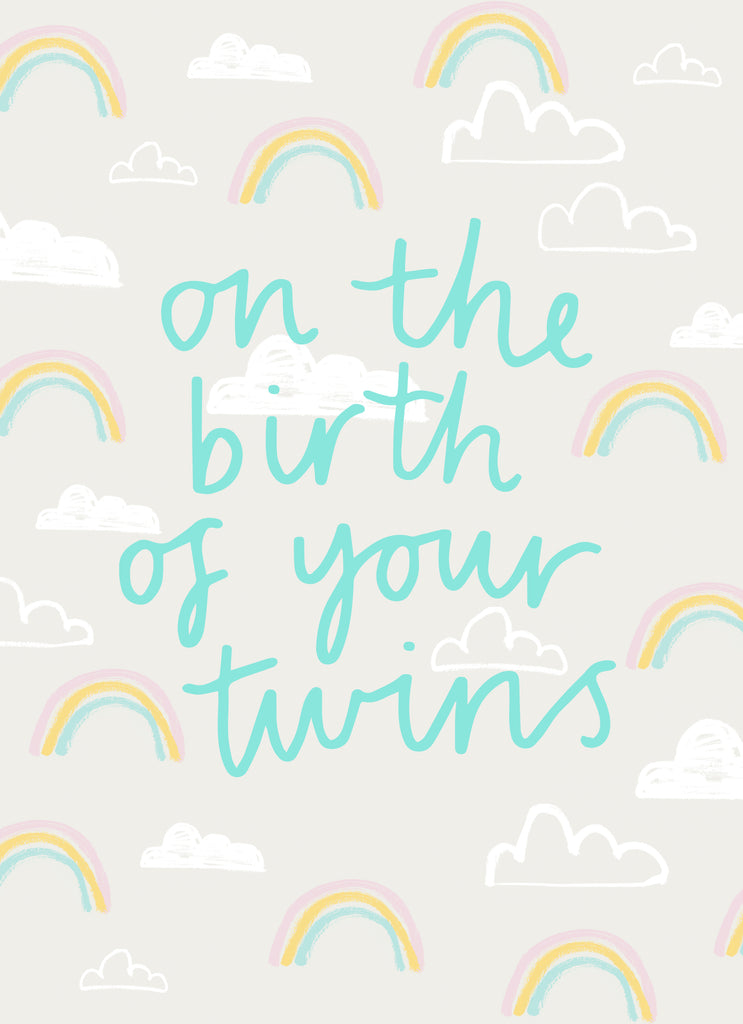 Newborn Birth Twins Rainbows