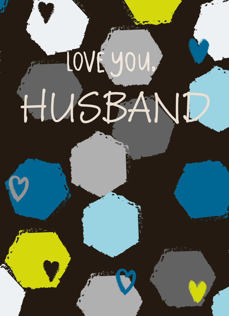 Husband Love Hexagon Multicoloured Pattern