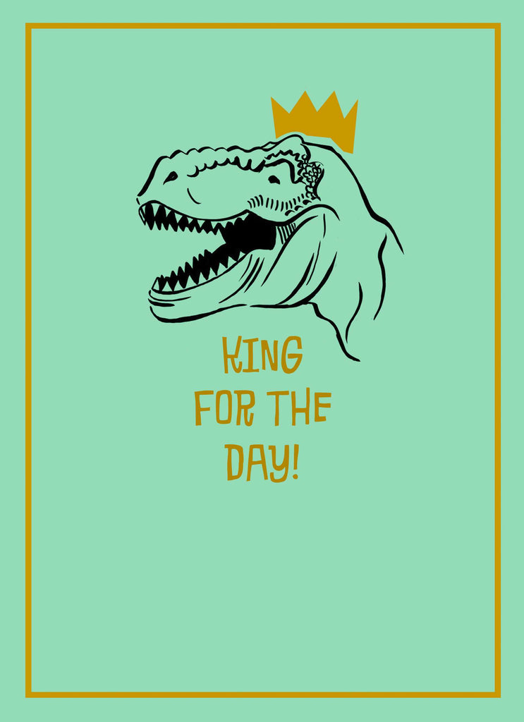 Dad T Rex King For Day Crown