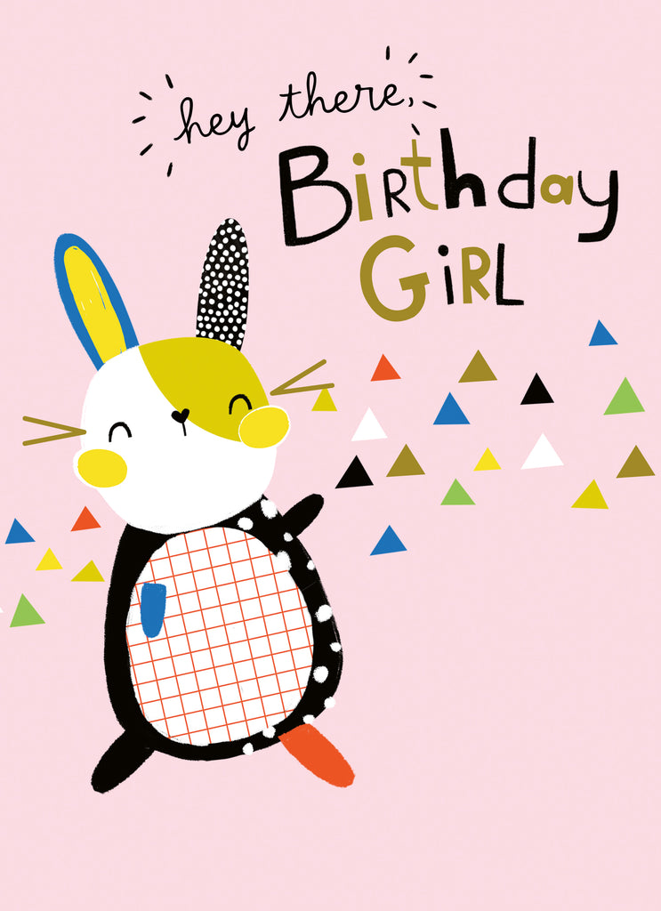 Cute Rabbit Birthday Girl