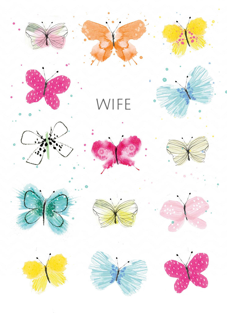 Wife Classic 11 Butterflies Pattern Editable