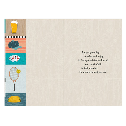Hallmark Father's Day Card For Son From Dad - Relax & Enjoy