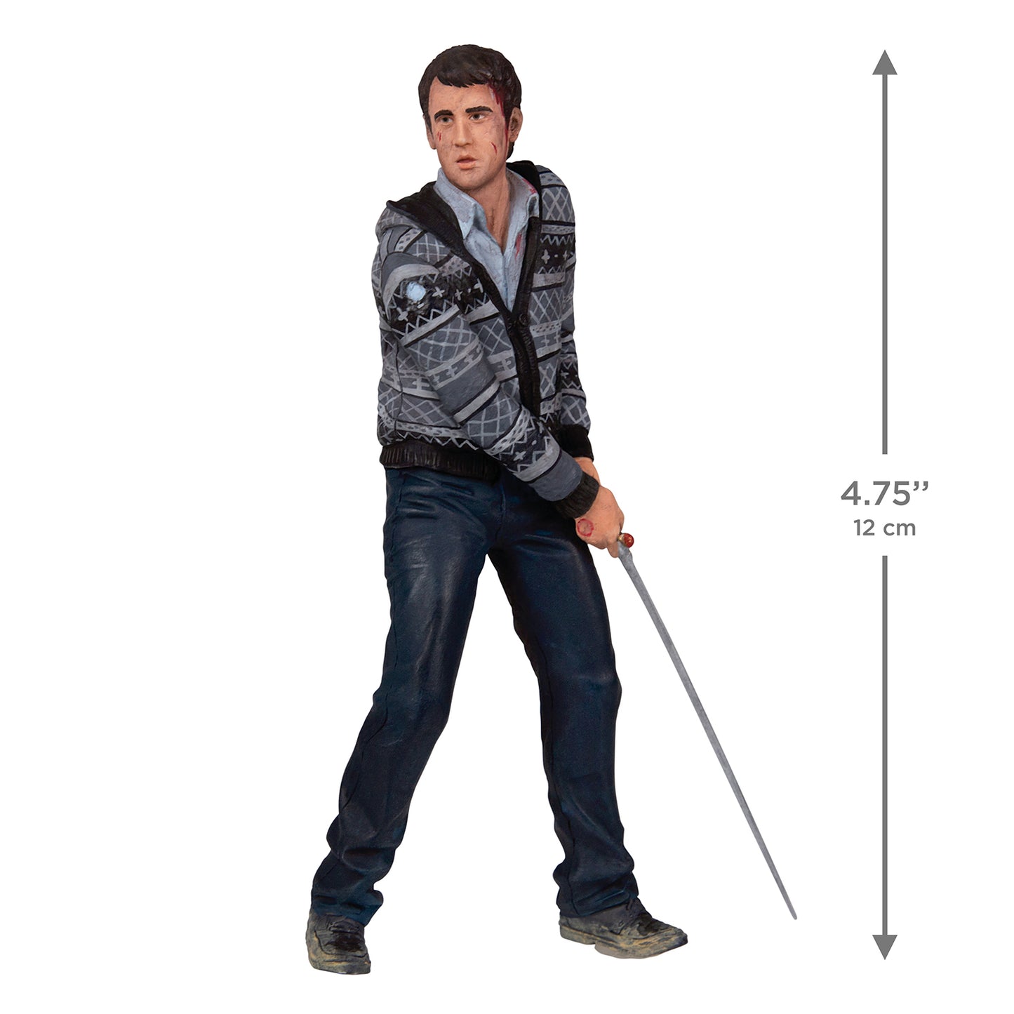 Harry Potter Neville Longbottom — 2026 Hallmark Keepsake Christmas Ornament, detailed figure with golf club, 12 cm tall, angled view.