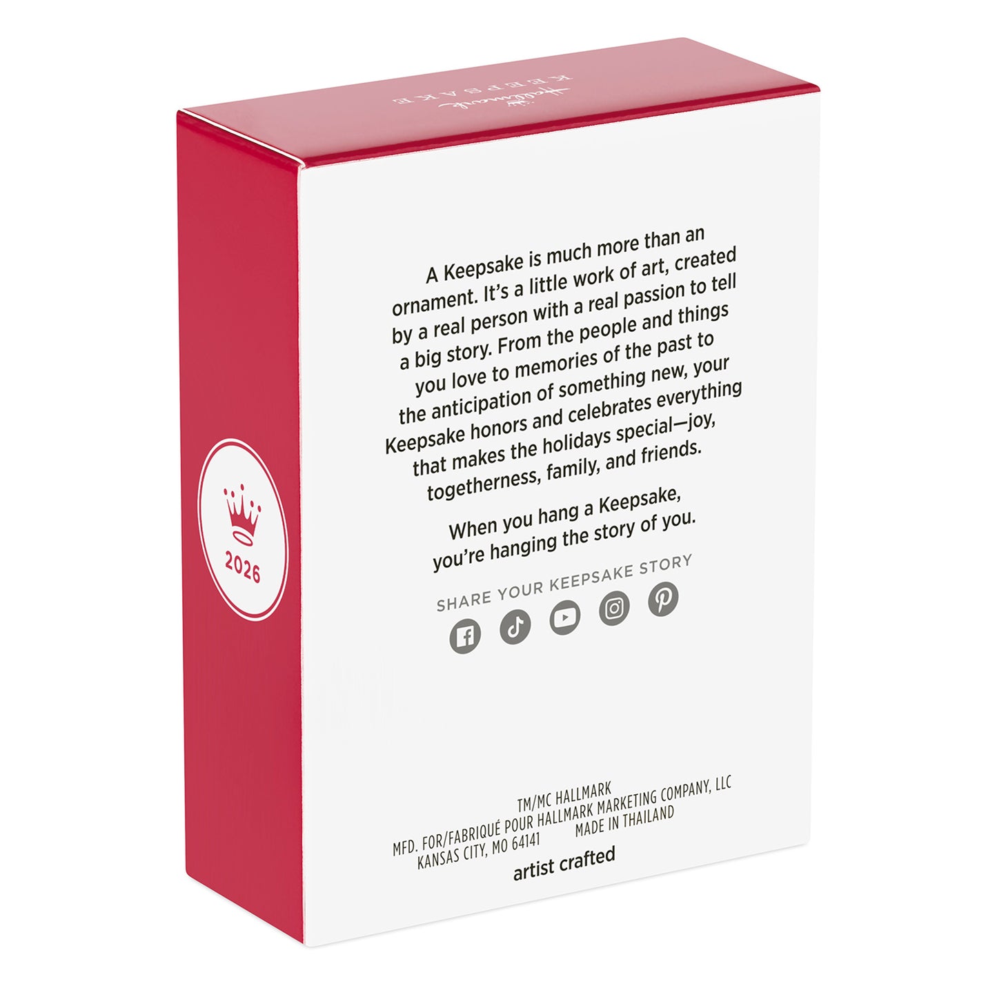 Goosebumps The Haunted Mask — 2026 Hallmark Keepsake Christmas Ornament packaging featuring a red box with product description.