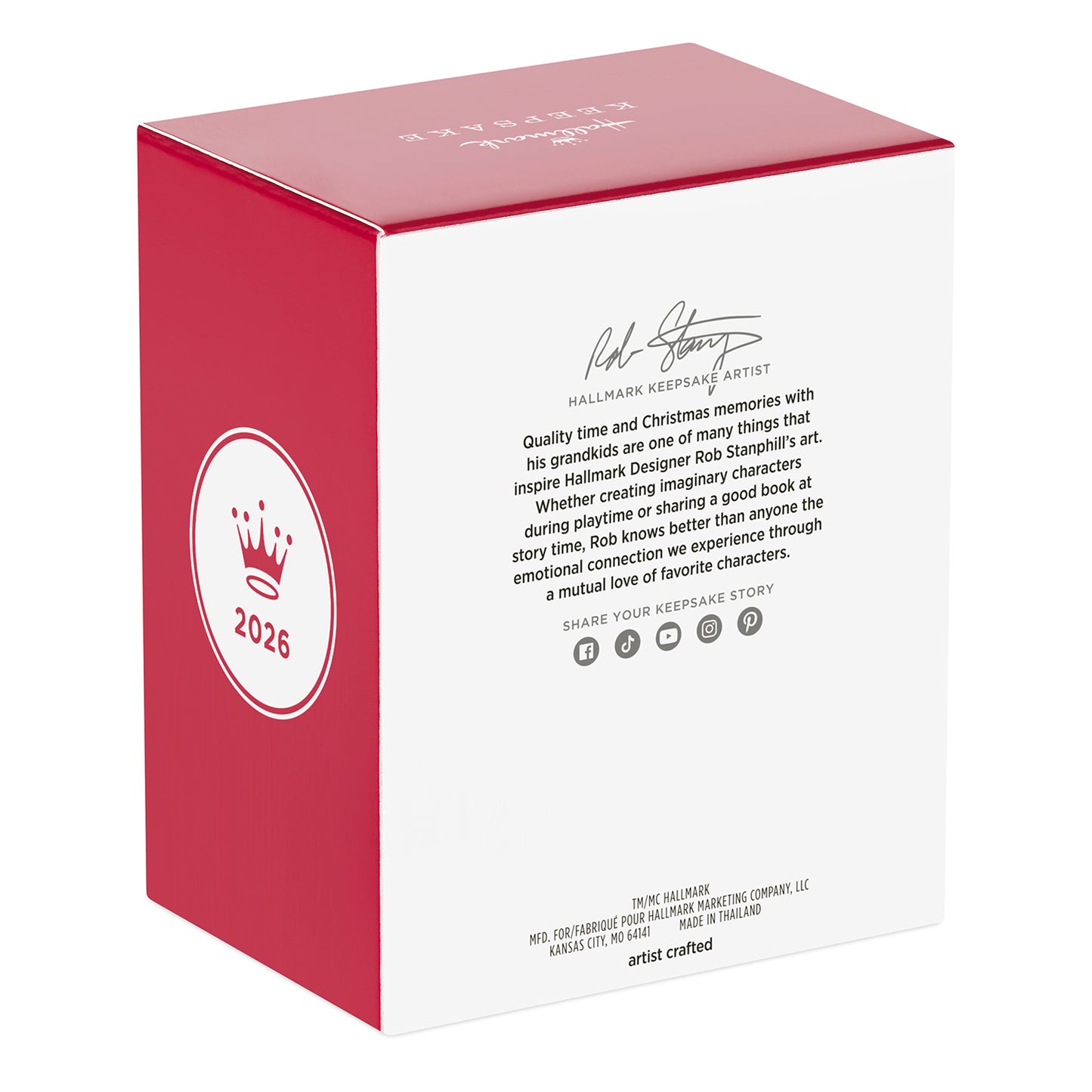 Tom and Jerry™ Hide and Seek — 2026 Hallmark Keepsake Christmas Ornament packaging, featuring a red box with artwork and details.