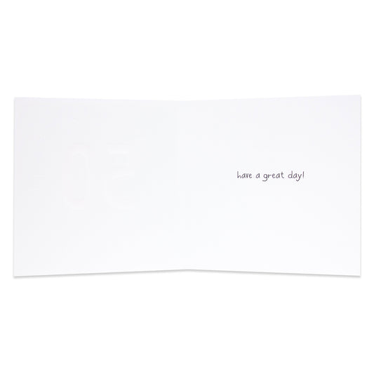 Hallmark Happy Jackson 18th Birthday Card - Big One with inside greeting 'have a great day!' in elegant script.