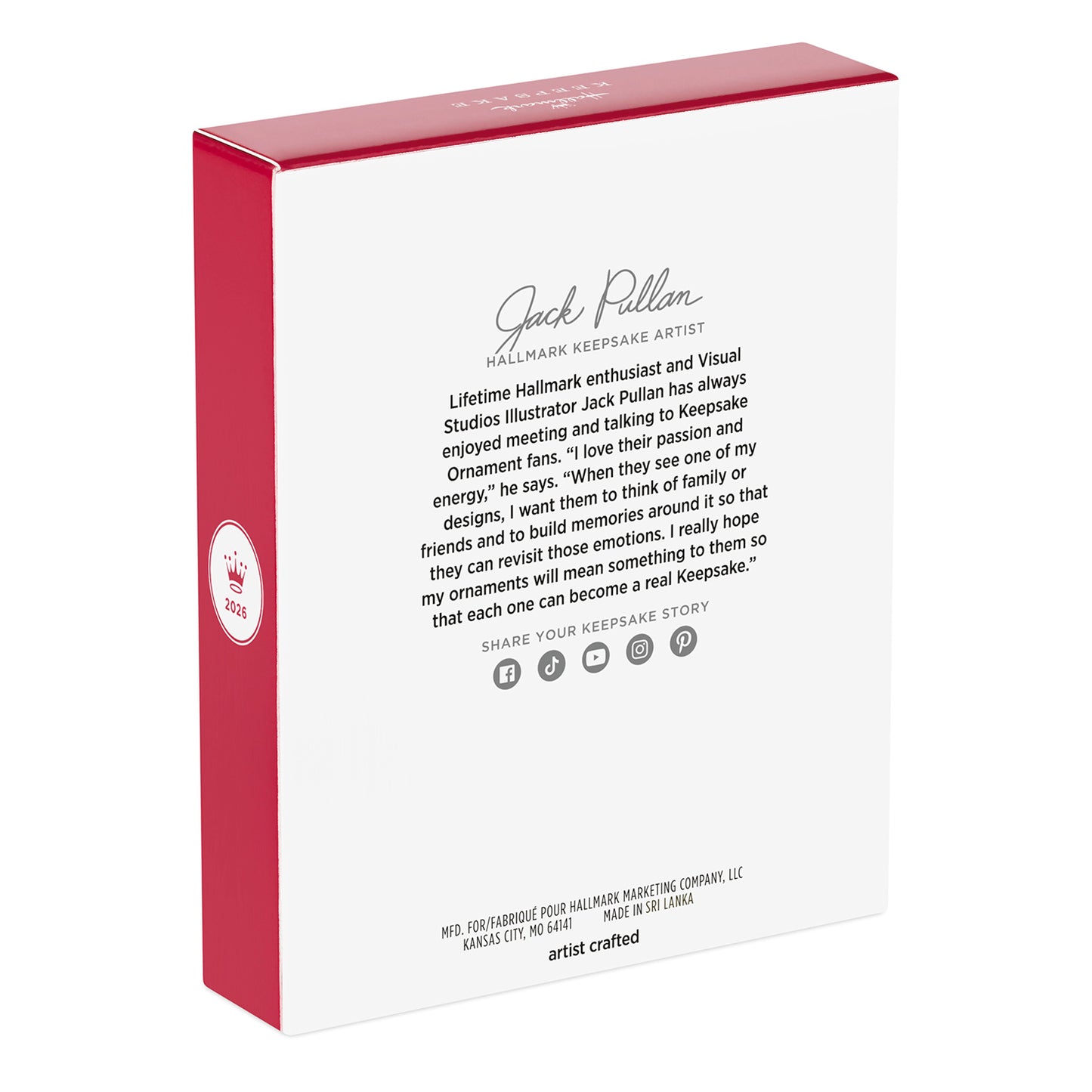 My Fur-st Christmas 2026 Photo Frame — 2026 Hallmark Keepsake Christmas Ornament box packaging with artist description and logo.