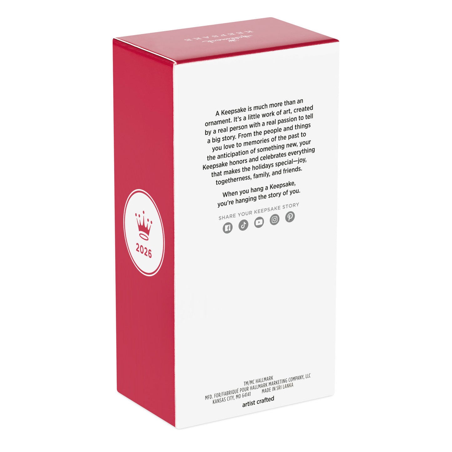 Space Jam™ 30th Anniversary Bugs Bunny™ — 2026 Hallmark Keepsake Christmas Ornament packaging view with product details.