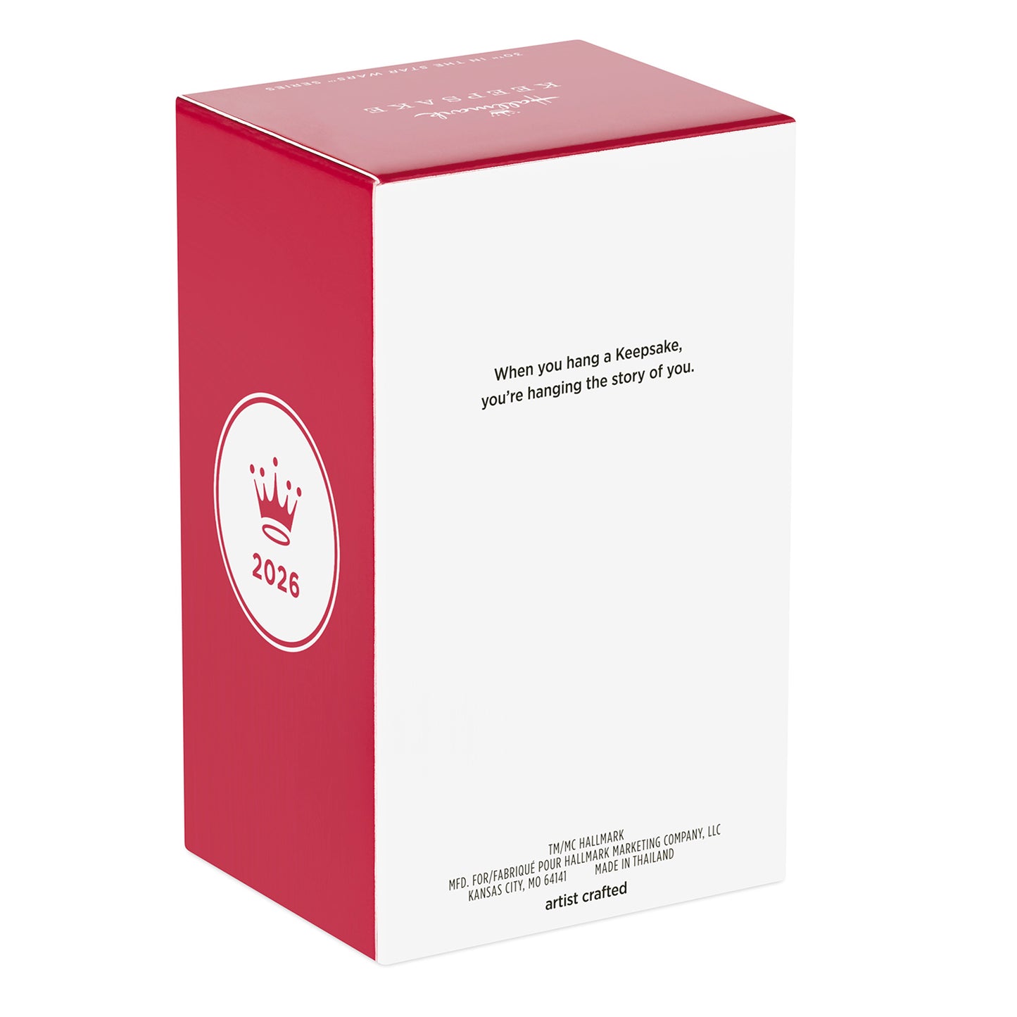 Star Wars™: Return of the Jedi Jedi Knight™ Luke Skywalker™ — 2026 Hallmark Keepsake Christmas Ornament packaging view with logo.