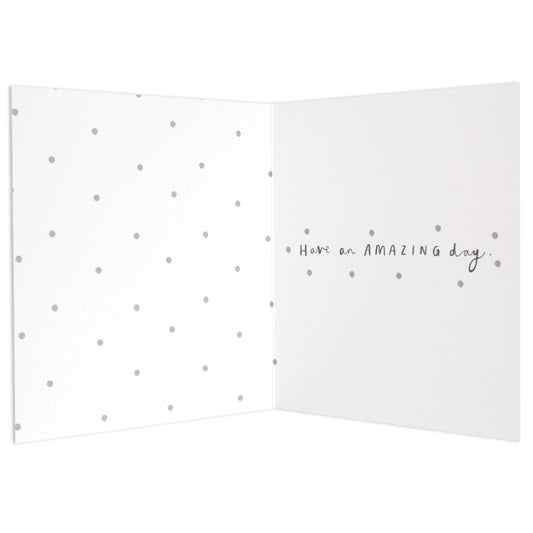 Sweet Polka Dot Flamingo Birthday Card